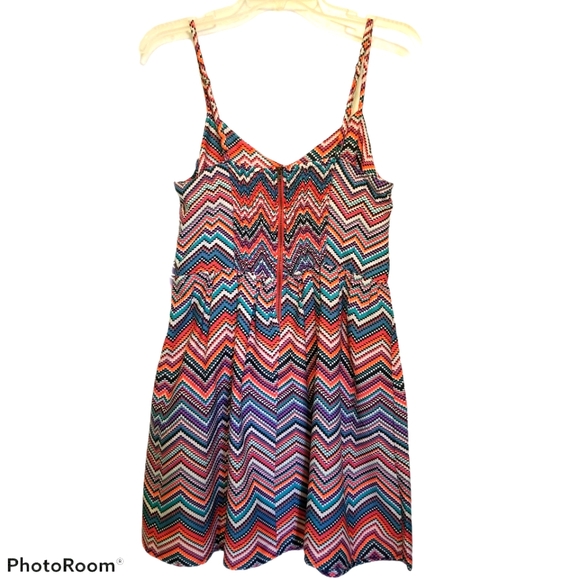 NWT Roxy Shoreline Multicolor Strappy Dress Sz Med - Picture 3 of 7